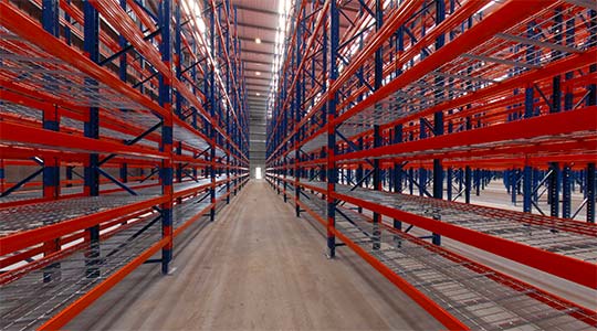 Logistics warehouse racking system