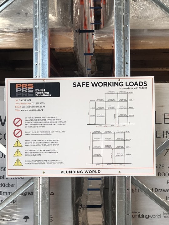 Safe working loads