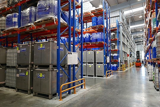 Shieling Laboratories warehouse storage