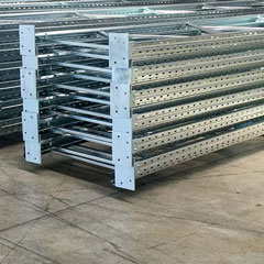 Pallet Racking Solutions galvanised pallet racking frames in warehouse 240