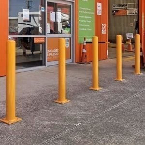 Stainless steel safety bollards pallet racking solutions 500