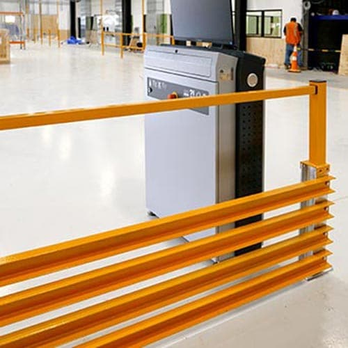 forklift barrier with handrail 500