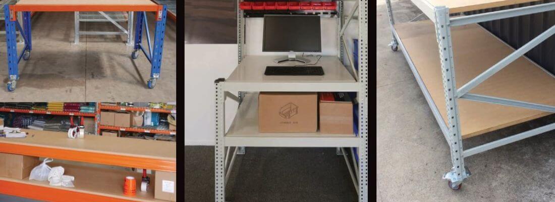 A range of work benches from Pallet Racking Solutions NZ.